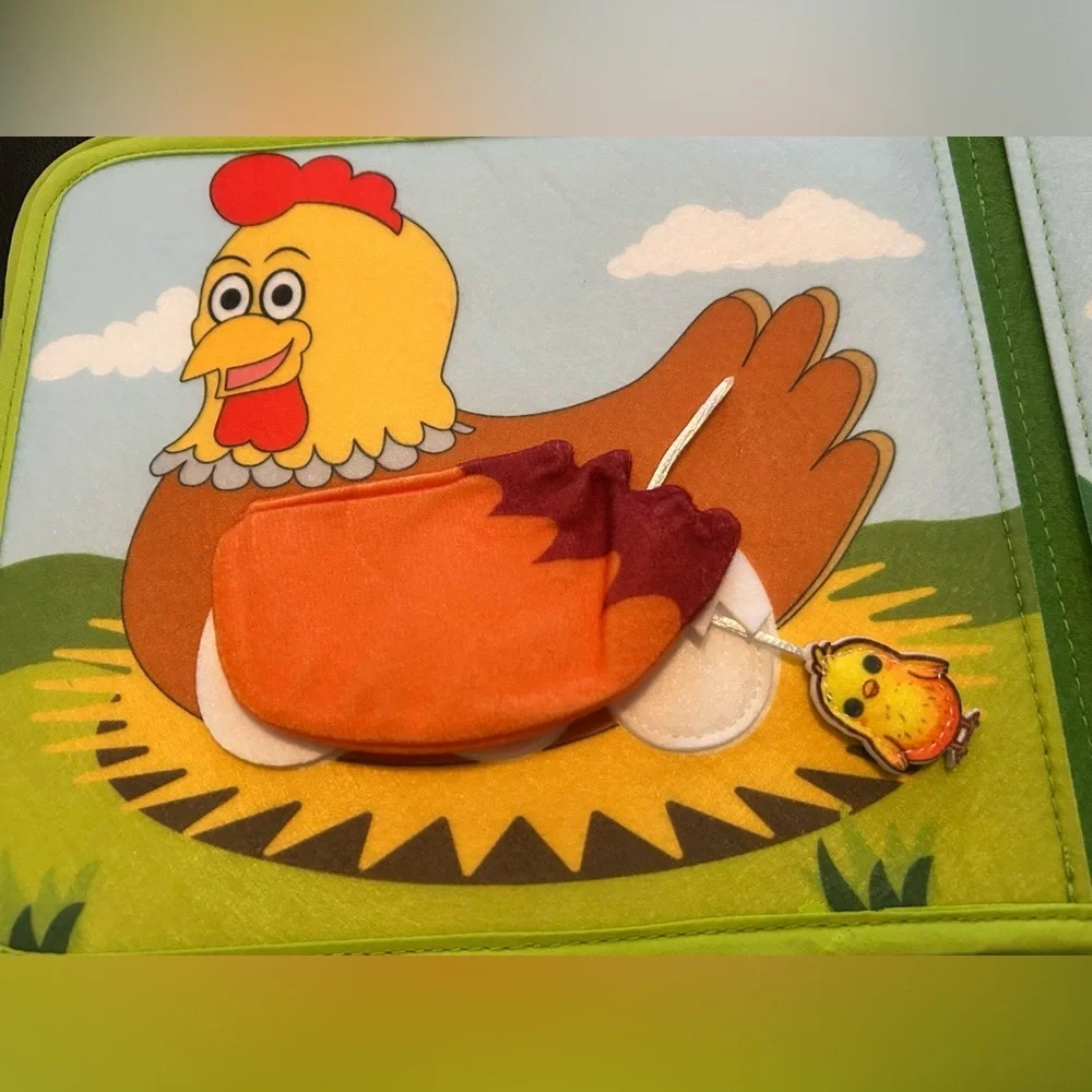 Goliyean Montessori Busy Board Book - My First Farm - NEW - Picture 4 of 13